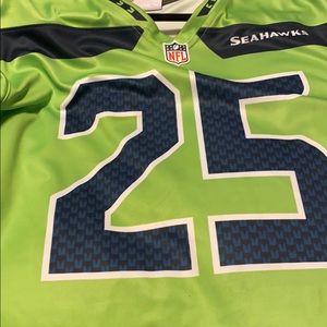 Seahawks color rush jersey
